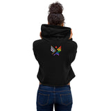 MMAA Pride - MMAA White Letters Crop Hoodie