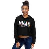 MMAA Pride - MMAA White Letters Crop Hoodie