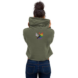 MMAA Pride - MMAA White Letters Crop Hoodie