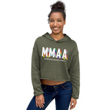 MMAA Pride - MMAA White Letters Crop Hoodie