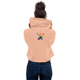 MMAA Pride - MMAA White Letters Crop Hoodie