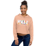 MMAA Pride - MMAA White Letters Crop Hoodie