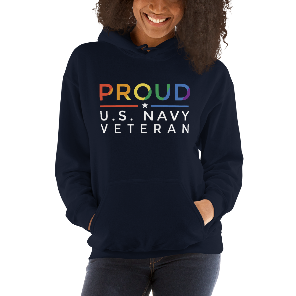 Navy veteran hoodie hotsell