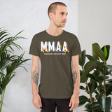 MMAA Pride - MMAA White Letters Short-Sleeve Unisex T-Shirt