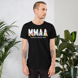 MMAA Pride - MMAA White Letters Short-Sleeve Unisex T-Shirt