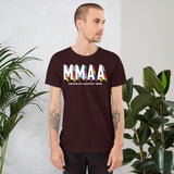 MMAA Pride - MMAA White Letters Short-Sleeve Unisex T-Shirt
