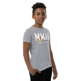 MMAA Pride - MMAA White Letters Youth Short Sleeve T-Shirt