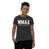 MMAA Pride - MMAA White Letters Youth Short Sleeve T-Shirt