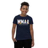 MMAA Pride - MMAA White Letters Youth Short Sleeve T-Shirt