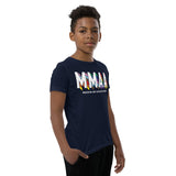MMAA Pride - MMAA White Letters Youth Short Sleeve T-Shirt