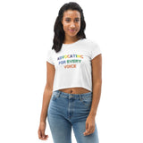 MMAA Pride - Advocating for Every Voice - Crop Tee