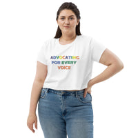 MMAA Pride - Advocating for Every Voice - Crop Tee