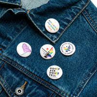 MMAA Pride - Advocating for Every Voice - set of pin buttons