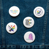 MMAA Pride - Advocating for Every Voice - set of pin buttons