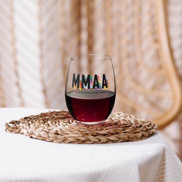 MMAA Pride - stemless wine glass