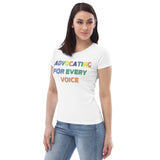 MMAA Pride - Advocating for Every Voice - Women's fitted eco tee