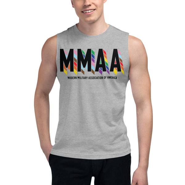 MMAA Pride - MMAA Black Letters Muscle Shirt